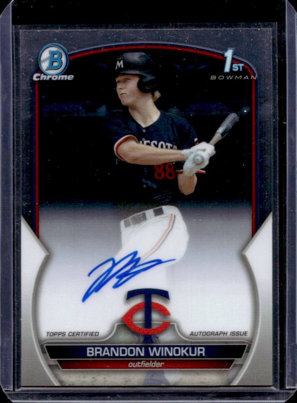 2023 Bowman Draft Brandon Winokur Chrome Auto 1st Prospect #CDA-BWN Twins
