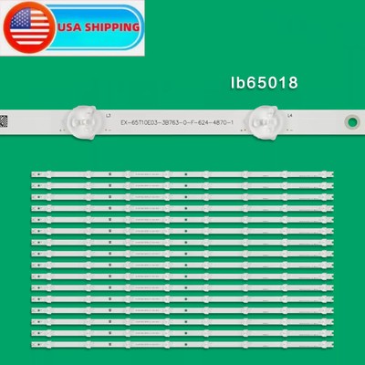 LED Backlight strip(16)For Vizio D65U-D2 D65-D2 E65X-C2 LB65018 V0_01