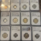 Twelve Modern (freshly graded) U.S. Coins - Exact Coins Pictured Will Ship