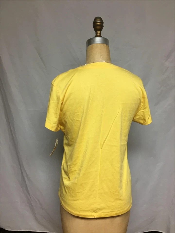 Camisa de dormir HUE gola V manga curta creme banana PJ42100 pequena nova com etiquetas $34 - Imagem 3 de 4