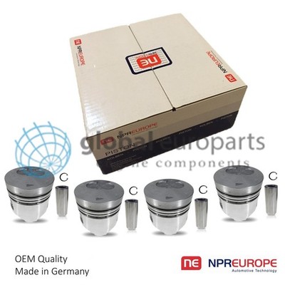 PISTON AND RINGS FOR MITSUBISHI MONTERO L200 L300 L400 2.5L 4D56T STD US STOCK