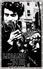 13645.Political Cold War Poster.Solidarity n 30 languages.Lebanon soldier