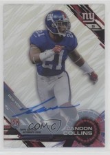 2015 Topps High Tek Pattern 1 Grass/Waves Auto Landon Collins #52 Auto 5o1