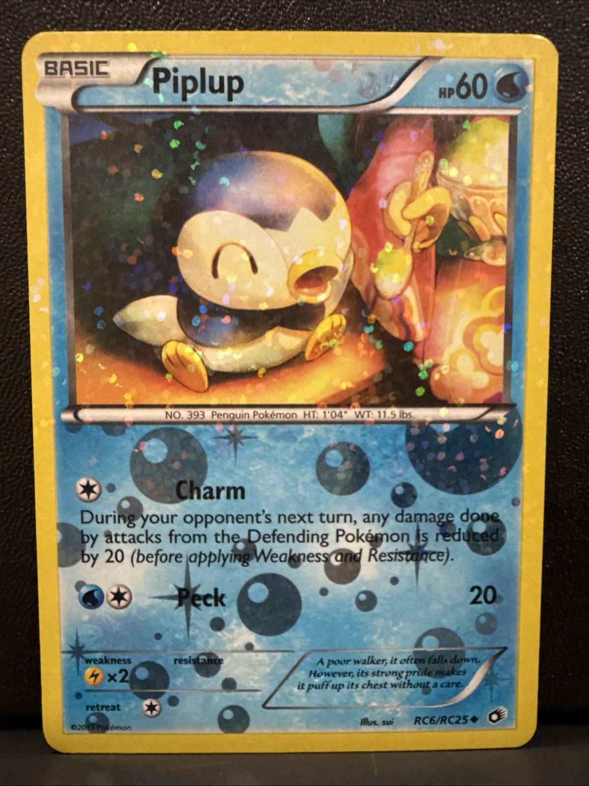 Piplup RC6/RC25 Legendary Treasures: Radiant Collection Holo - Lightly Played