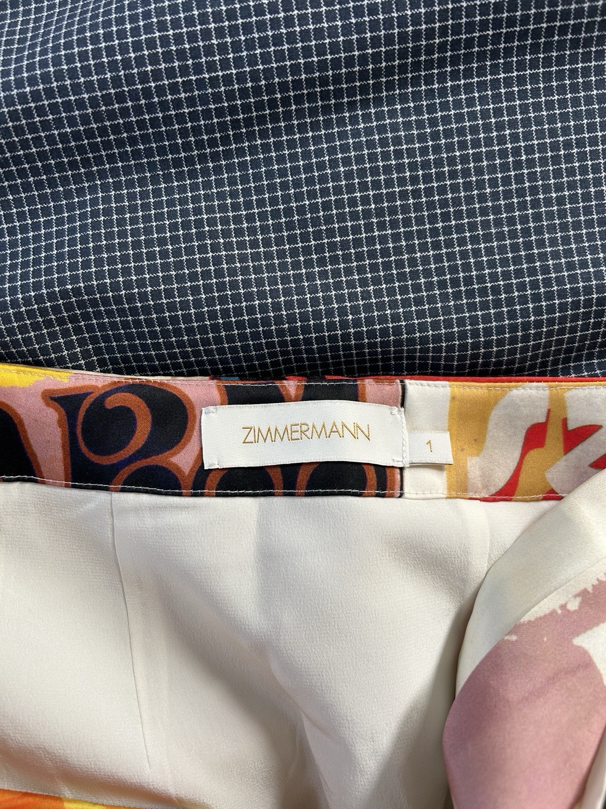 Zimmermann Silk Wrap Pattern Poster Print Mini Sk… - image 10