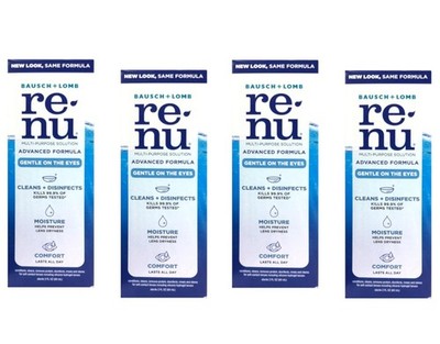 Renu Fresh Multi-Purpose Contact Lens Solution Travel Size 2 Fl Oz Bottle Pack