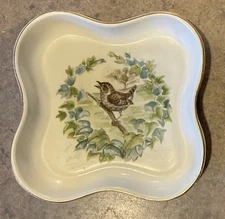 POOLE :: STUDIO ART POTTERY 4” Trinket Dish “English Jenny Wren” Adams ENGLAND
