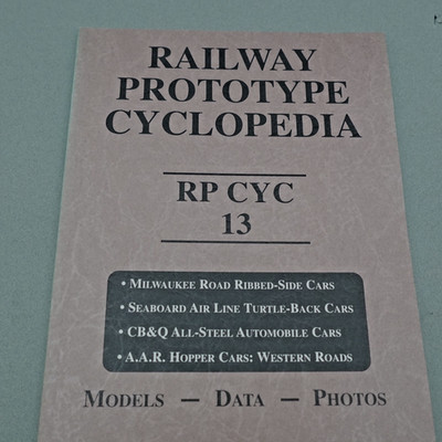 Railway Prototype Cyclopedia RP CYC 13  Models Photos & Data Turtle Boxcar Train