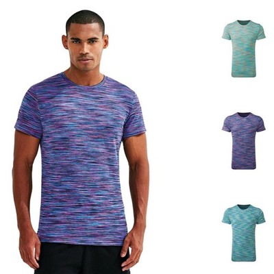 Herren Performance T-Shirt Kurzarm leicht feuchtigkeitsableitend schnelltrocknend Fitness Oberteil