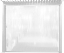 VivaGarden Telo per Gazebo 370 x 238 cm Telo Laterale per Lato in PVC Bianco