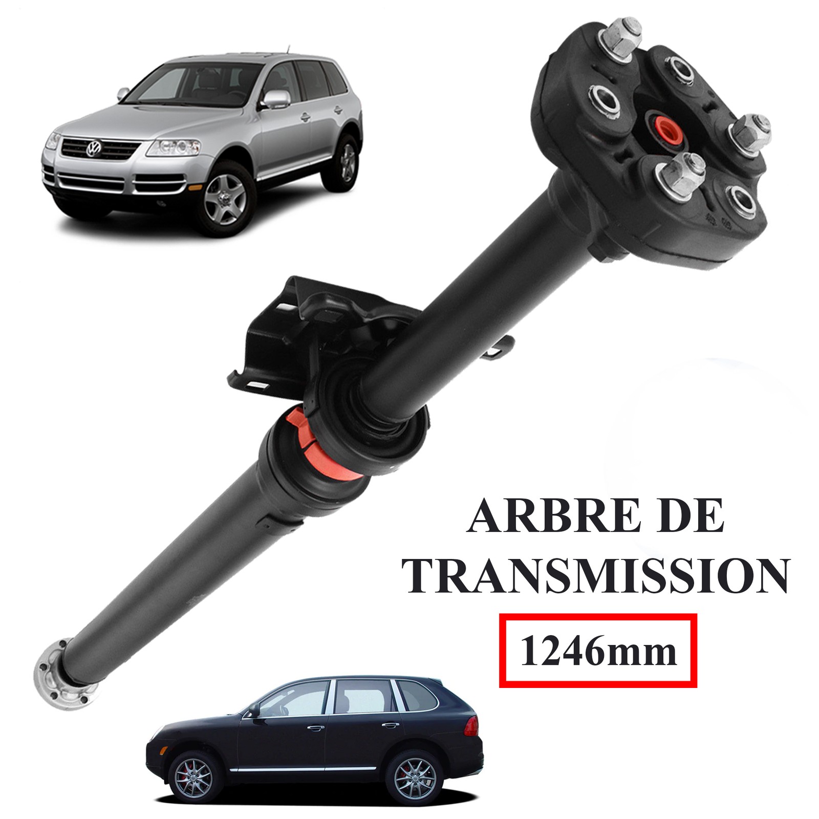 Éliminer les vibrations : arbre de transmission arrière et palier pour Touareg et Cayenne