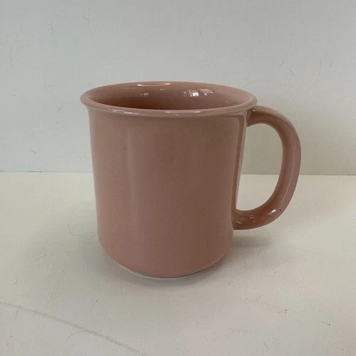 Vintage Crown Corning Mug Japan Pink D Handle Stoneware Coffee Tea