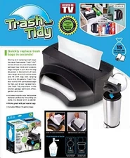 Trash Tidy Garbage Bag Dispenser 15+ Gallons Black