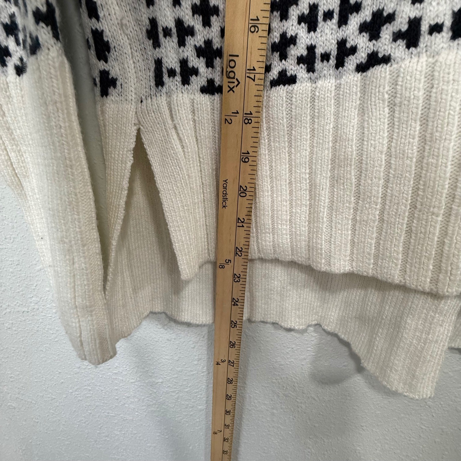 FREE ASSEMBLY Womens Geometric Pattern Turtleneck… - image 7