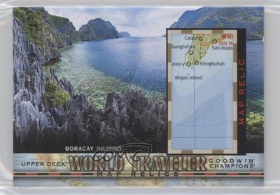 2018 Goodwin Champions World Traveler Map Relics Boracay Philippines #WT-59 x3c