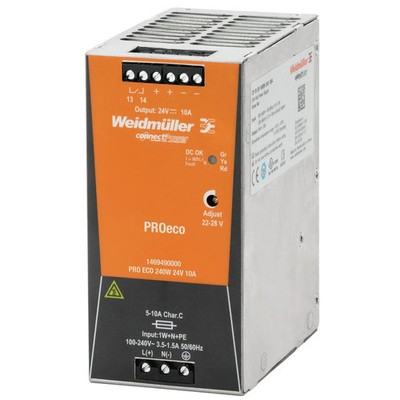 Weidmüller - Gleichstromversorgung Schaltnetzgerät PRO ECO 240W 24V 10A    1 St