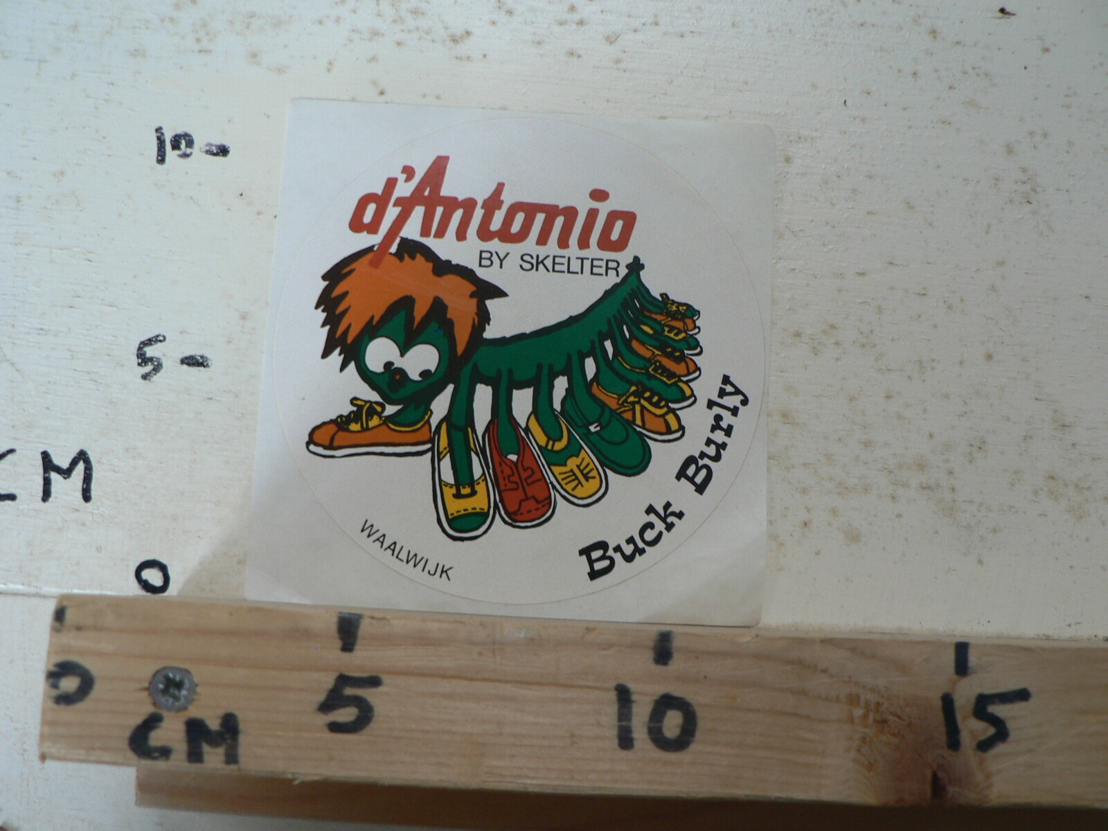 STICKER,DECAL D'ANTONIO BY SKELTER BUCK BURLEY WAALWIJK SCHOENEN SHOES DUIZENDBB