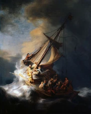 Storm on the Sea of Galilee by Rembrandt,  Giclee Canvas Print, various sizes
