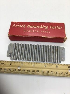 French Garnishing Cutter Blade Slice-A-Way Blade Part In Original Box