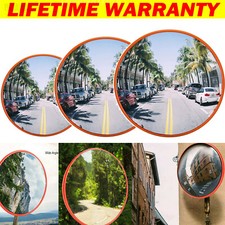 360° Wide Angle Mirror Security Curved Convex Driveway Blind Spot Traffic Shop 
