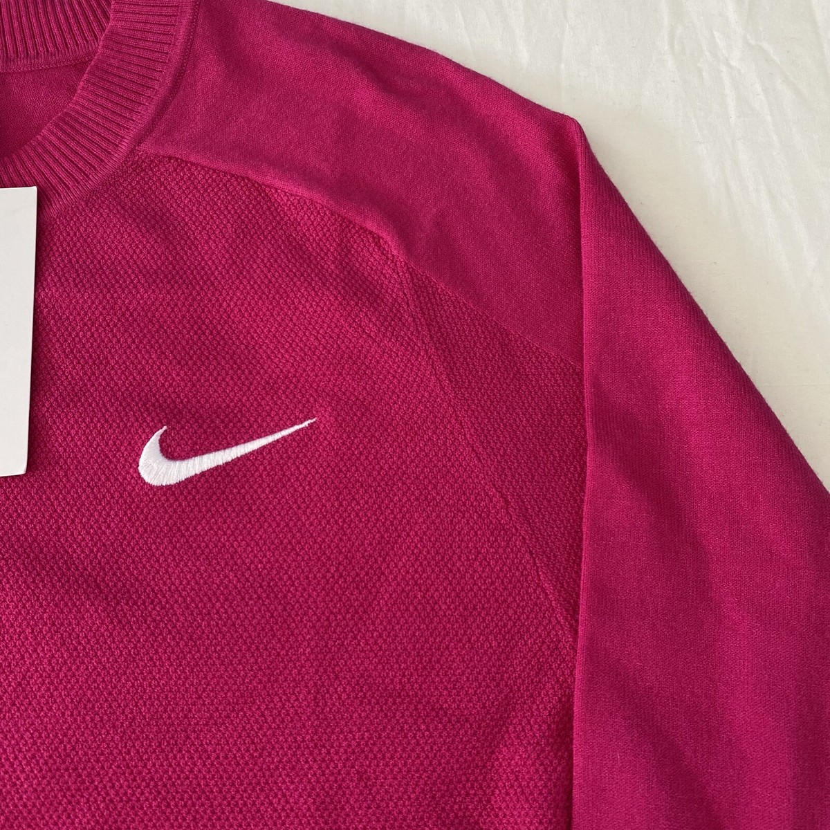 Nike Tiger Woods Golf Sweater Hot Pink DR5291-615 Men's Size Extra