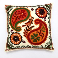 High Quality Suzani Multicolor Home Decor Pillow Shams Couch Cushion Cover Case