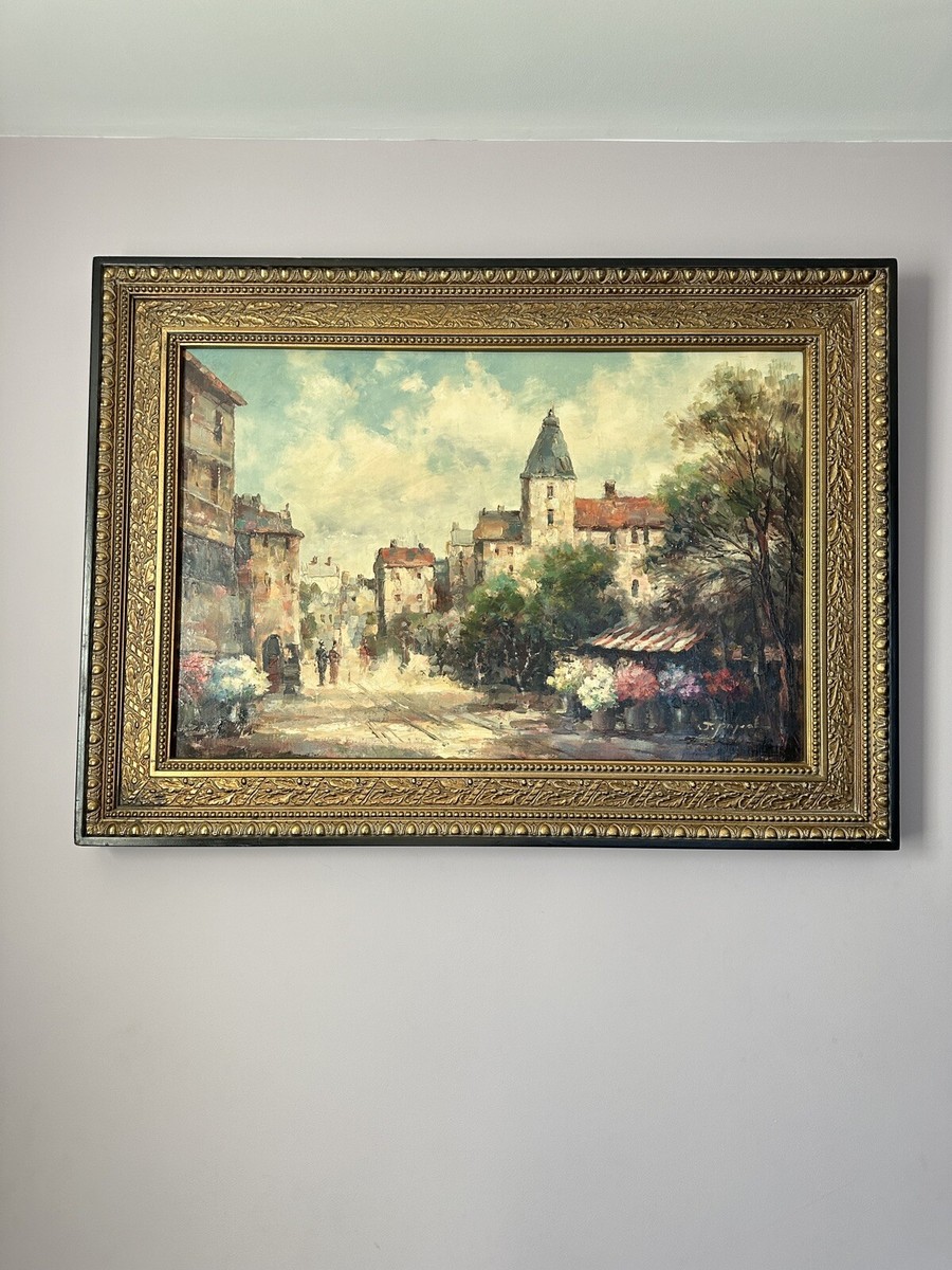 J. Pascal Oil On Canvas Signed Painting 🖼️ 24 x 36” | eBay