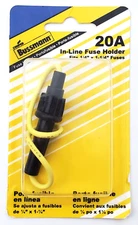 Bussmann HHK In-line Fuse Holder For 1/4" x 1-1/4" Glass Fuses With #14  Wire