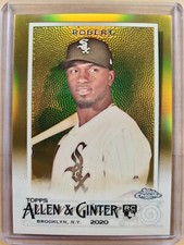 2020 Topps Allen & Ginter Chrome Luis Robert RC #256 Gold Refractor SP 5/50 SOX