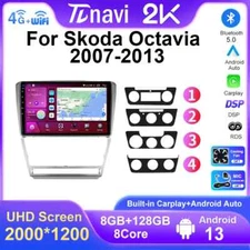 For SKODA Octavia 2 A5 2008-2013 Android Auto CarPlay Car Radio Multimedia GPS