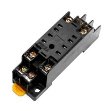 DIN Rail Mount Flat 8 Pin PYF08A Mini Relay Socket Base