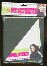 Hair Cutting Cape 100 Waterproof Easy Fast On Off black in U.S. B6-C8