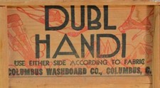 Vintage Dubl Handi Wash Board Columbus Ohio Washboard Co. Travel Lingerie 18"