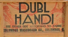 Vintage Dubl Handi Wash Board Columbus Ohio Washboard Co. Travel Lingerie 18"