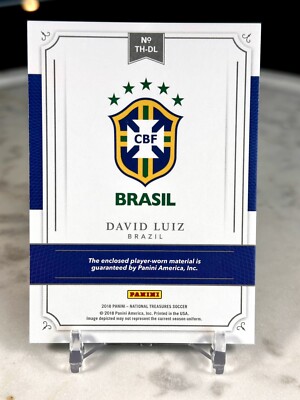 2018 Panini National Treasures Brazil David Luiz Relics Patch /35 