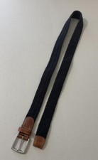 UNBRANDED EUC Men's Navy Nylon  Rubber Stretch Belt 40