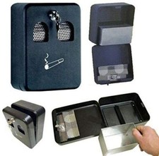 Cigarette Ash Bin Wall Mounted Outdoor Lockable Smoking Ashtray Butt