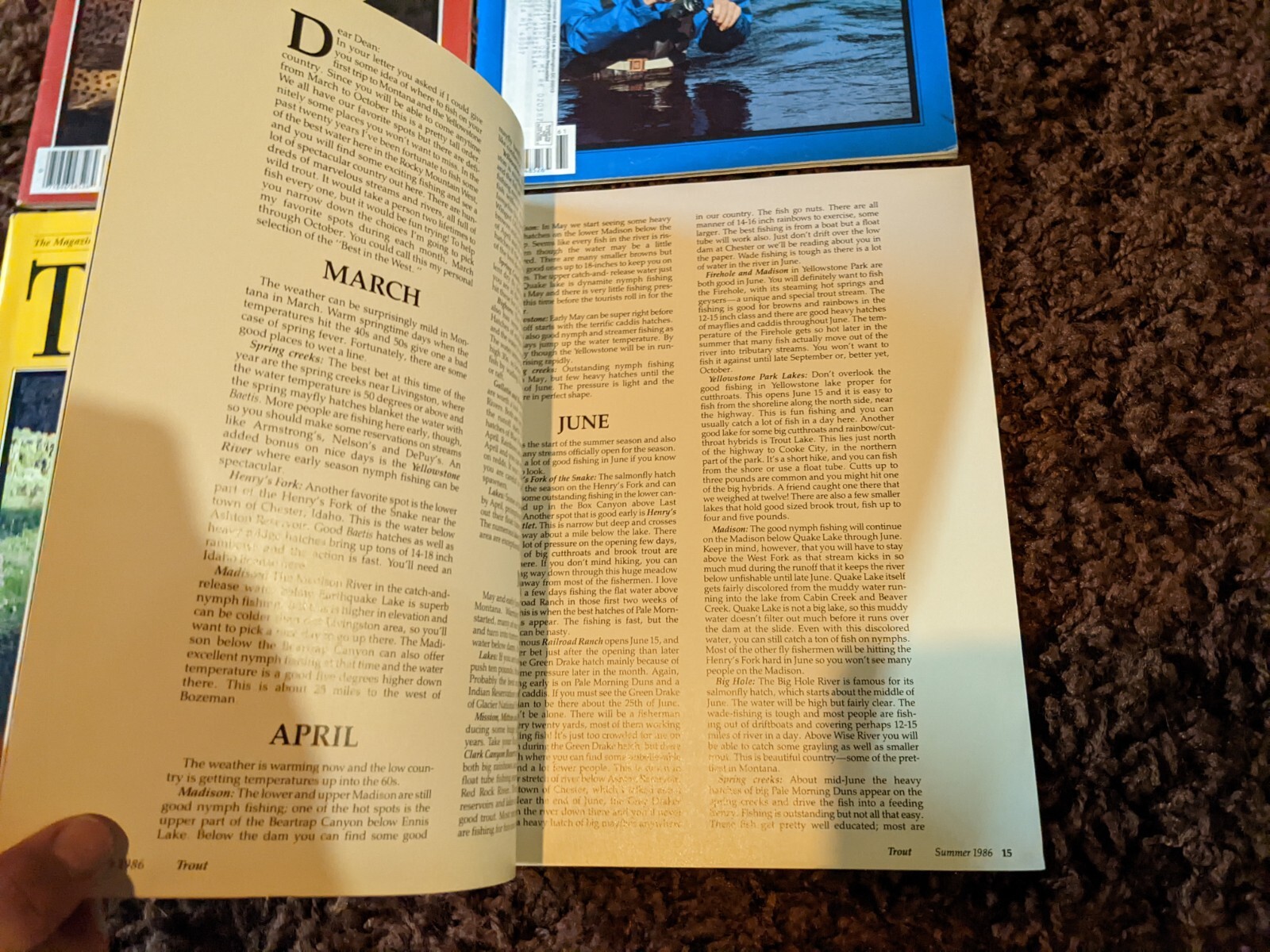 Trout and Salmon Anglers Magazine 1986 Lot Set Bundle eBay