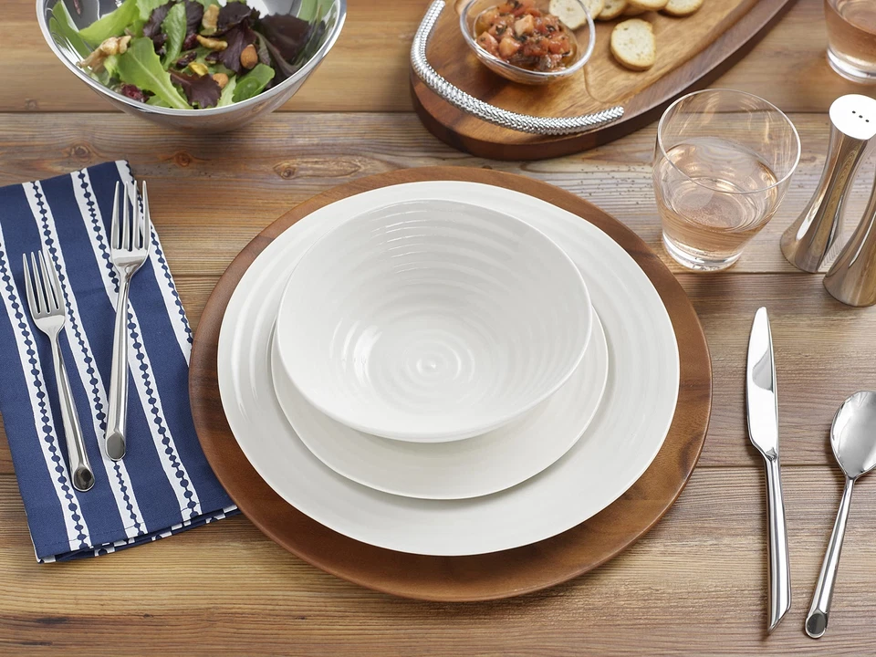 Nambe Skye Collection Acacia Wood Charger Plate, 13 inches Eco-Friendly - Image 2 of 4