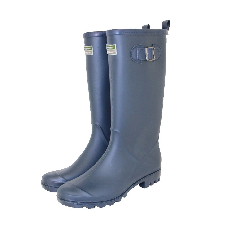 Town & Country Wellington Boots Lightweight PVC Fully Lined Unisex UK Size 4-12 - Image 4 of 4