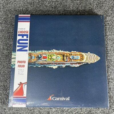 Carnival Photo Folio 8 X 10 Picture Holder NEW Album Book Holds 2 Photos Pics