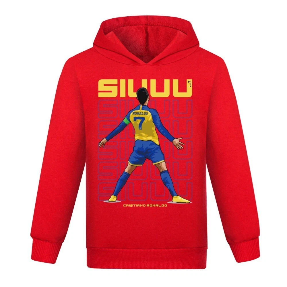 Cristiano Ronaldo Boys' Cotton Hoodie for Ages 5-13