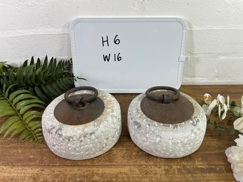 Rustic Reclaimed Solid Stone Indian Vagator Tent Marquee Weight Door Stop - Picture 7 of 7