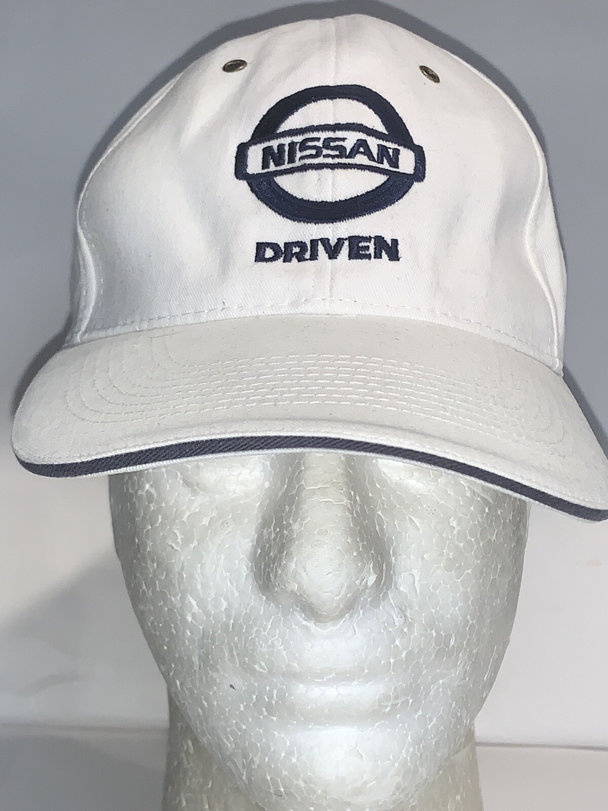 NISSAN DRIVEN HAT CAP ADJUSTABLE STRAPBACK WHITE - image 4
