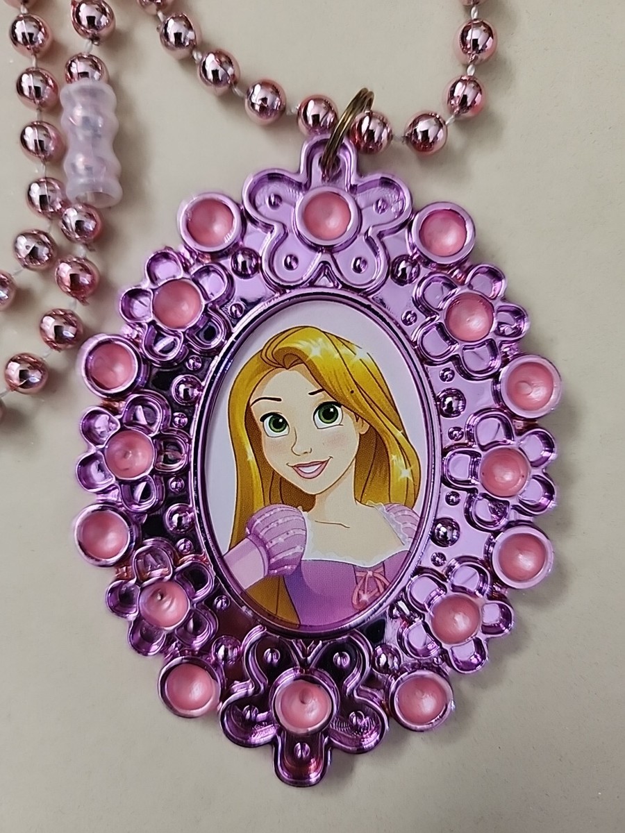 Disney Princess Rapunzel Tangled Necklace With Amulet Plastic