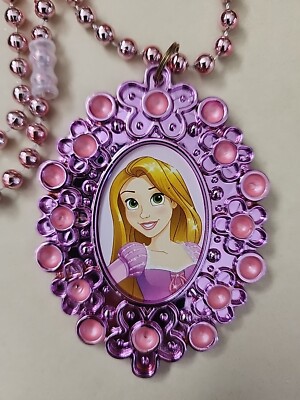 Disney Princess Rapunzel Tangled Necklace With Amulet Plastic
