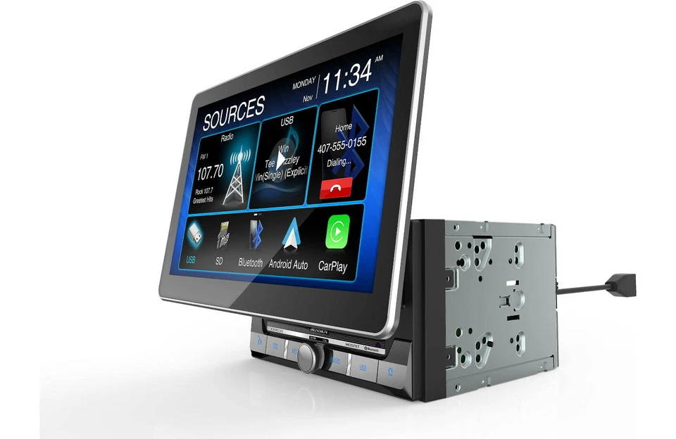 Corvette All C6 2005-2013 Jensen CAR1000 Receiver 10.1" Apple Carplay Android - Image 4 of 4