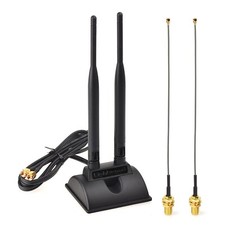 2.4GHz 5GHz Dual Band WiFi Antenna RP-SMA U.FL Cable for USB WiFi Adapter