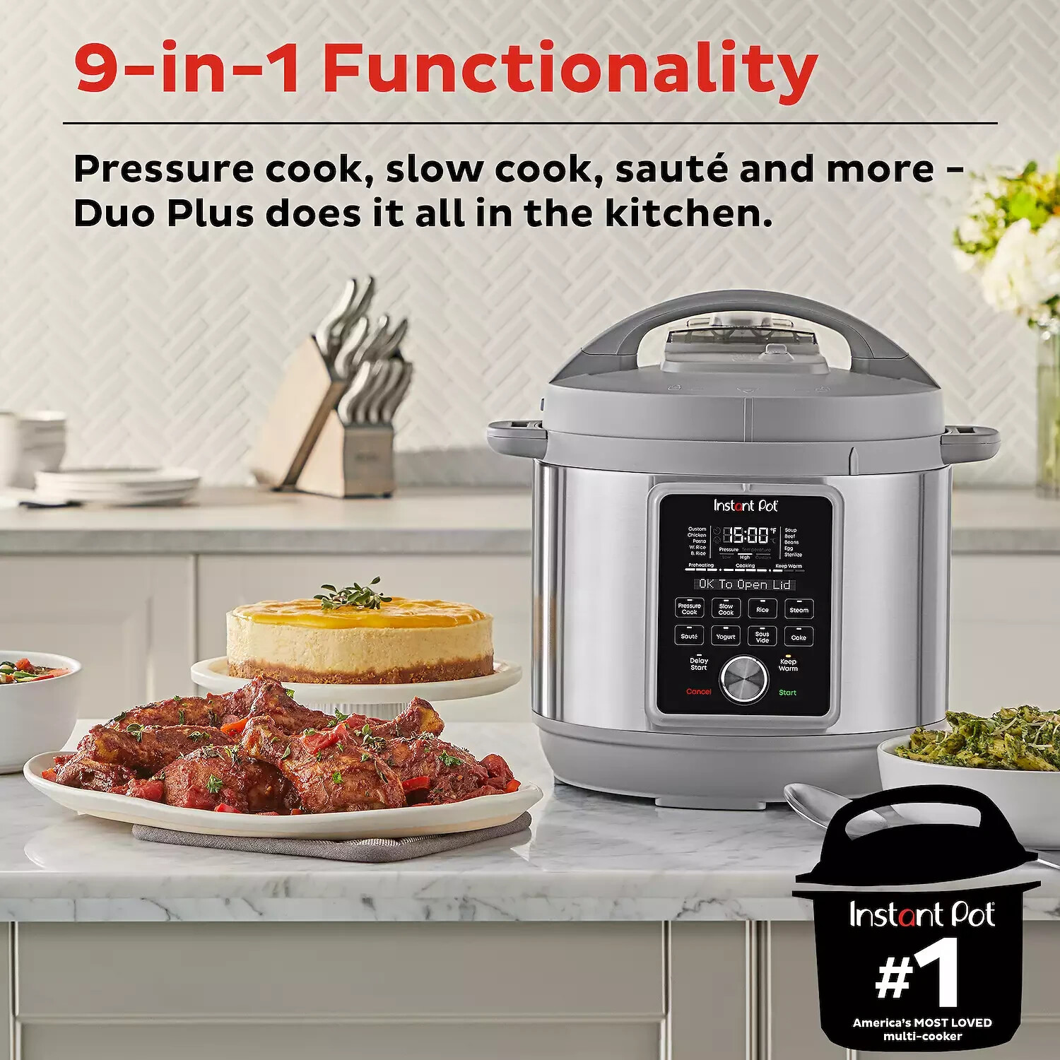 New Instant Pot Duo Plus Multi Cooker 6 Quart V4