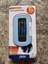 JWIN Jukem@n MP3 Music Player  1 GB Voice Recorder USB 2.0 Plug MP3 Player NEW